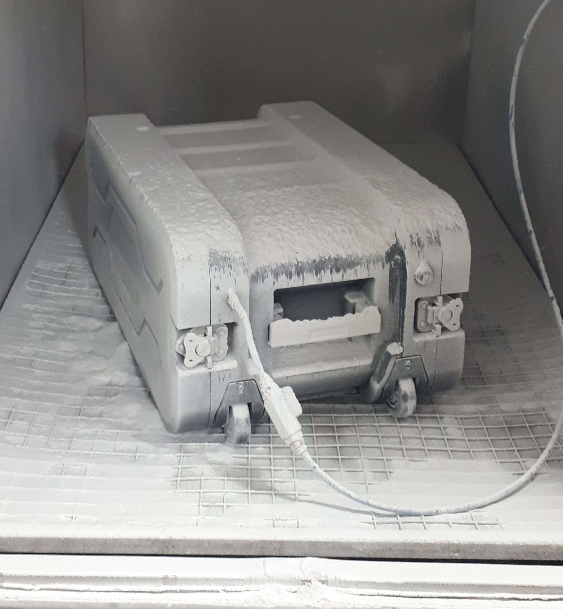 Dust testing the Klas Voyager Transit Case